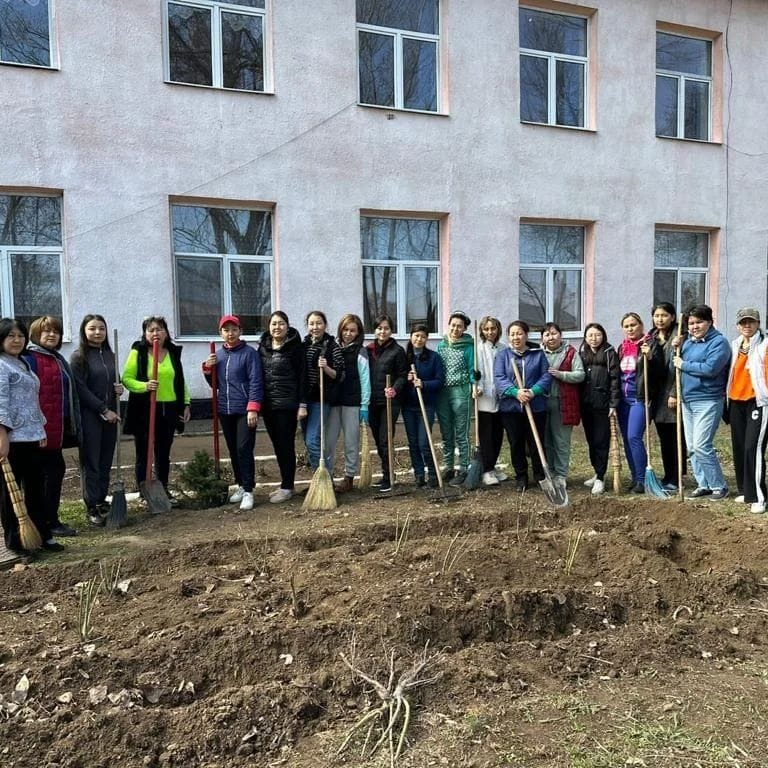 "Eko-Bolashak "-абаттандыру,көгалдандыру бойынша атқарылған экологиялық акциялар